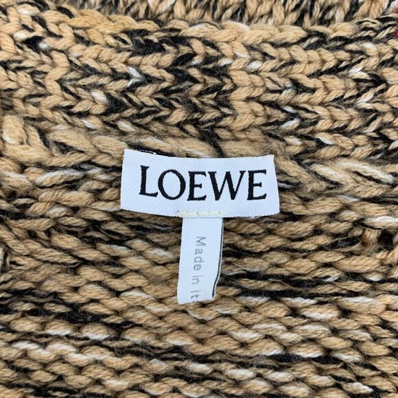 Loewe Color-block wool V-neck knit cardigan - Picture 5 of 7